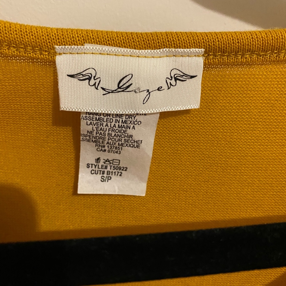 Gaze Yellow Button Shirt